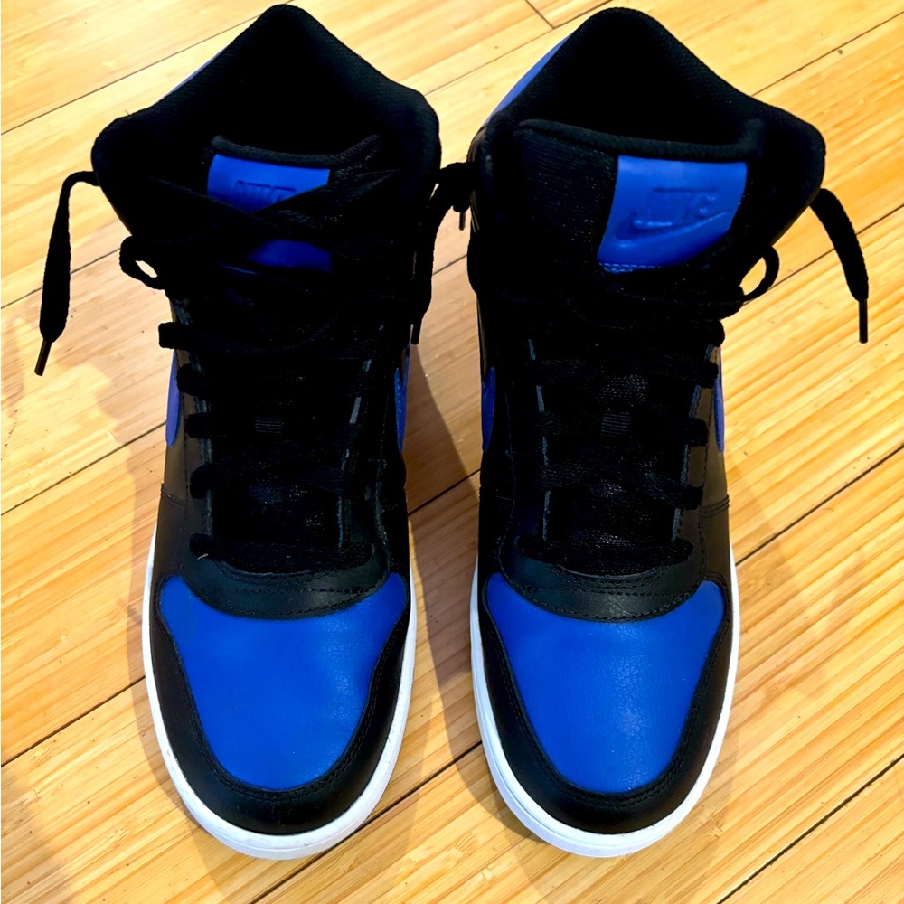 Nike Ebernon Mid Black Game Royal Size 9 Mens EUC